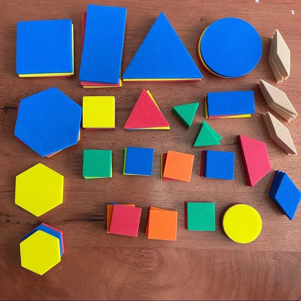 Foam Shapes and Connecting Cubes Learning Toys